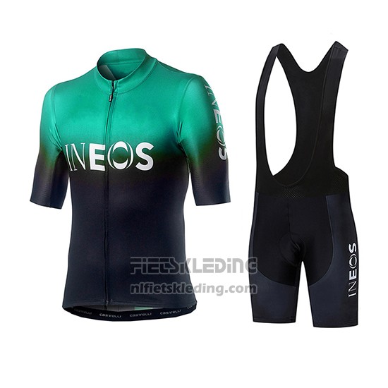 2019 Fietskleding Castelli INEOS Zwart Groen Korte Mouwen en Koersbroek